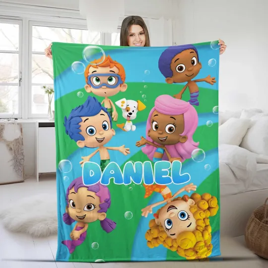 Discover Custom Bubble Guppies Blanket, Bubble Guppies Blanket, Bubble Guppies