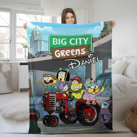 Discover Custom Big City Greens Blanket Throw Blanket Warm Soft Blanket for Dormitory