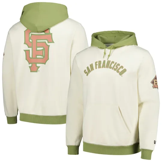 Men's 3D Hooded Pullover San Francisco Giants Cream Green