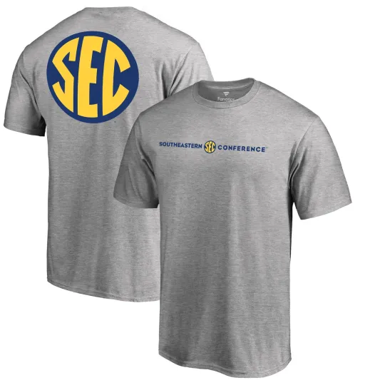 Discover Men's Heather Gray SEC Gear Conference T-Shirt