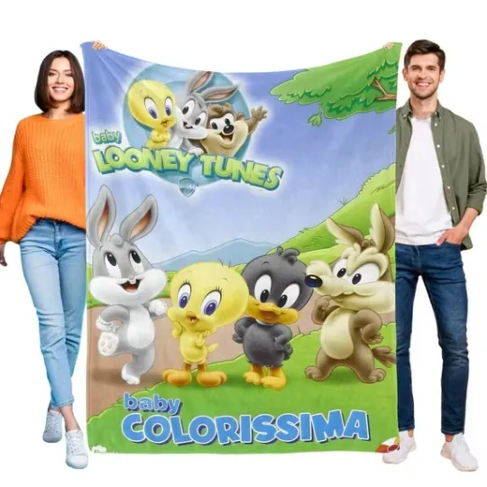 Baby Looney Tunes Cartoons Blanket Looney Tunes Cartoon Movie Fleece Blanket