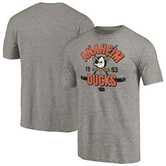 Men's Gray Anaheim Ducks Tri-Blend T-Shirt