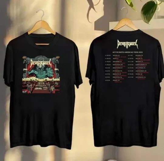 Discover Death Angel Act Iii North American Tour 2026 Unisex T-shirt