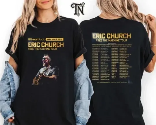 Discover E Church Free The Machine Tour 2026 2026 North America Graphic Tee T-Shirt