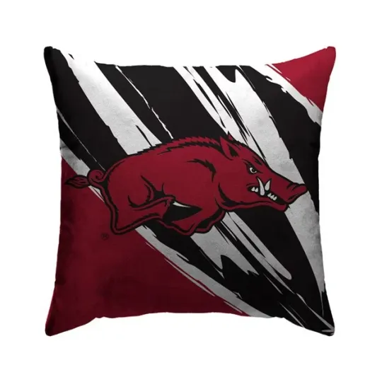 Discover Arkansas Razorbacks Retro Jazz Pillow