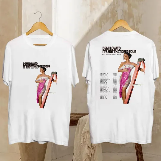 Discover Demi Lovato It's Not That Deep Tour 2026 Two Sided T-Shirt