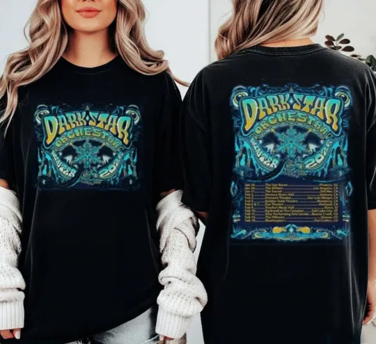 Dark Star Orchestra Winter Tour 2026 Two Sided Schedule T-shirt