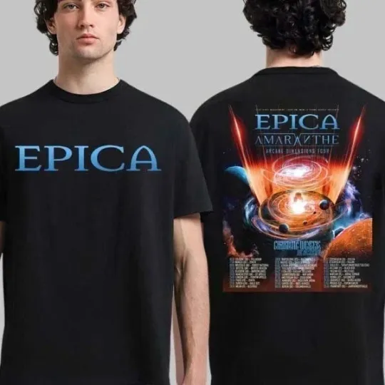 Discover Epica Arcane Dimensions Tour 2026 T-Shirt