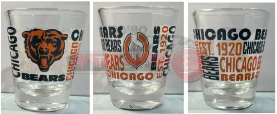 Chicago Bears Logo Brand football Spirit Shot Glass