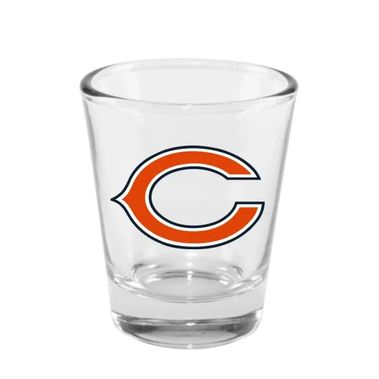 Chicago Bears Memory Company football Clear Shot Glass