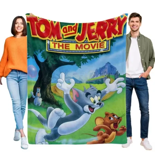 The Movie Tom Jerry Blanket, Tom And Jerry Cartoon Movie Fleece Blanket