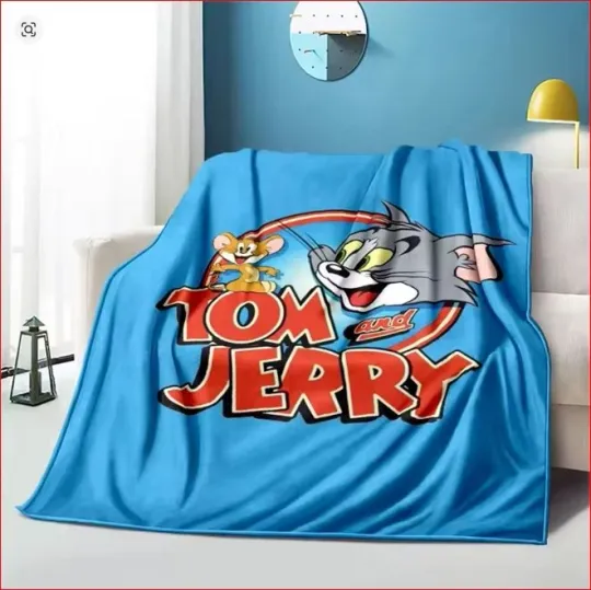 Discover Tom Jerry Cartoon Movie Blue Blanket Tom And Jerry Fleece Blanket All Seasons