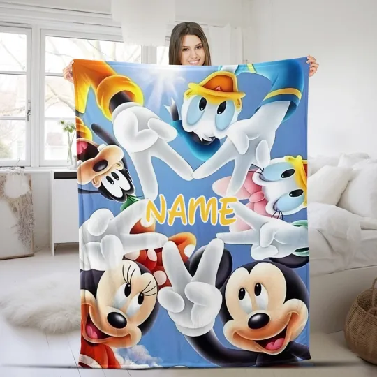 Discover Personalized Mickey Mouse Blanket  Mickey Mouse Blanket  Mickey Mouse Birthday