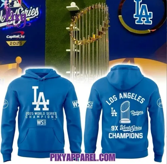 Discover Dodger 2024-2025 9X World Series Champions 3D Hoodie