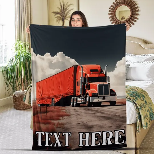 Discover Personalized Favorite Car Plush Fleece BlanketTruck Blanket Custom Car Photo Sof