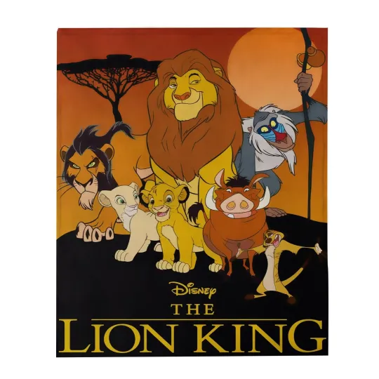 Discover Personalized Lion King Plush Fleece Blanket, Lion King Birthday Gift, Bedding
