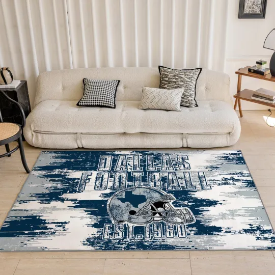 Discover Dallas Football Rug Carpet New for Boys and Man Gift
