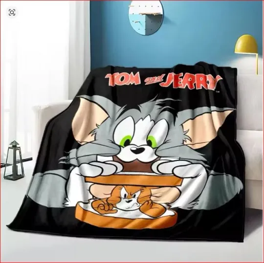 Discover Tom And Jerry Fleece Blanket, Fun Cartoon Movie Gifts for Kid