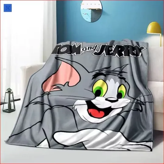 Discover Tom And Jerry Fleece Blanket, Fun Cartoon Movie Gifts for Kid