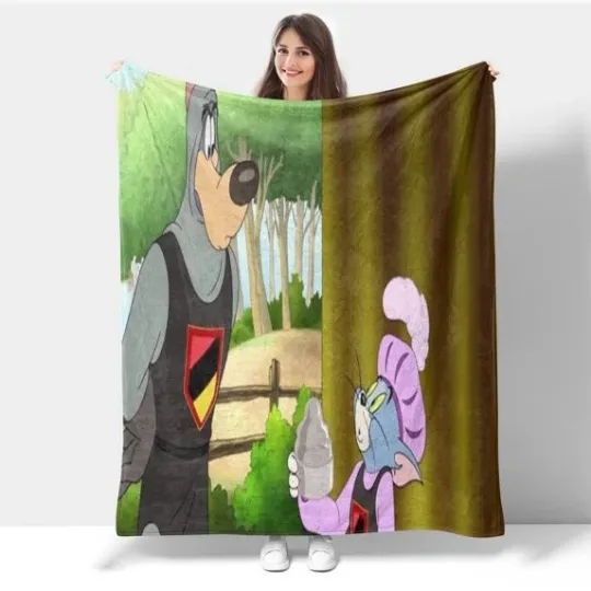 Discover Tom And Jerry Fleece Blanket, Fun Cartoon Movie Gifts for Kid
