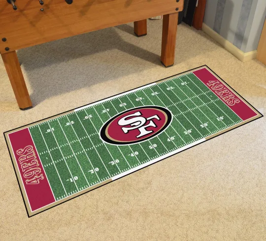 San Francisco 49ers Football Field Runner Rug