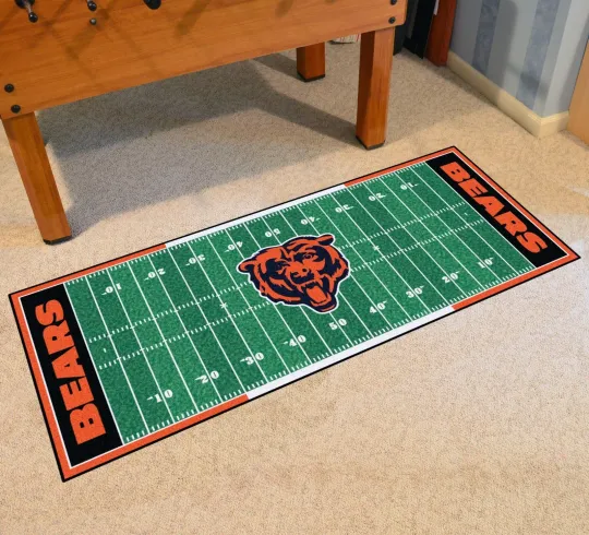 Chicago Bears Football Field Runner Rug