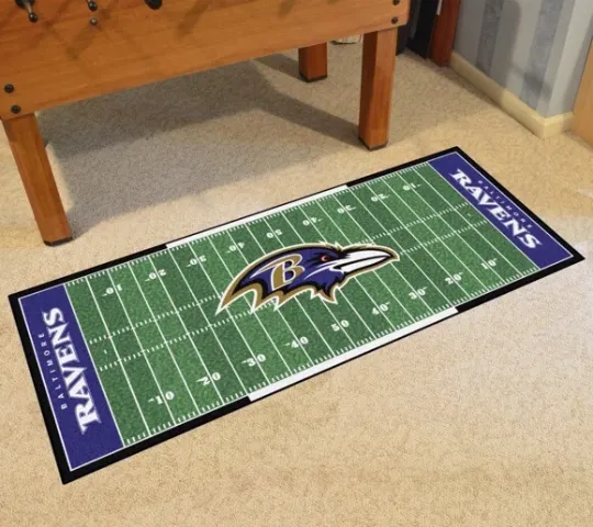 Baltimore Ravens Football Field Runner Rug