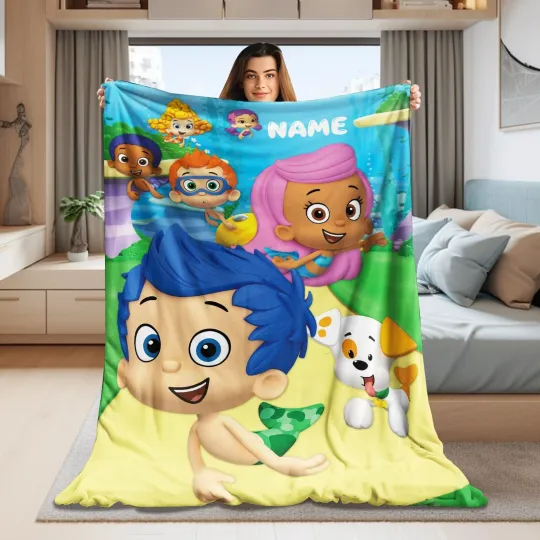 Discover Personalized Bubble Guppies Blanket, Bubble Guppies Party, Bubble Guppies Sofa