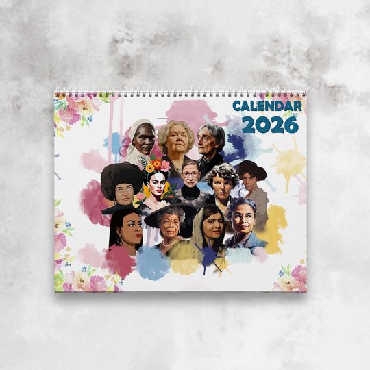 Discover Feminist Calendar 2026, Well-Behaved Woman Calendar 2026, New Year Gift, Happy New Year Calendar
