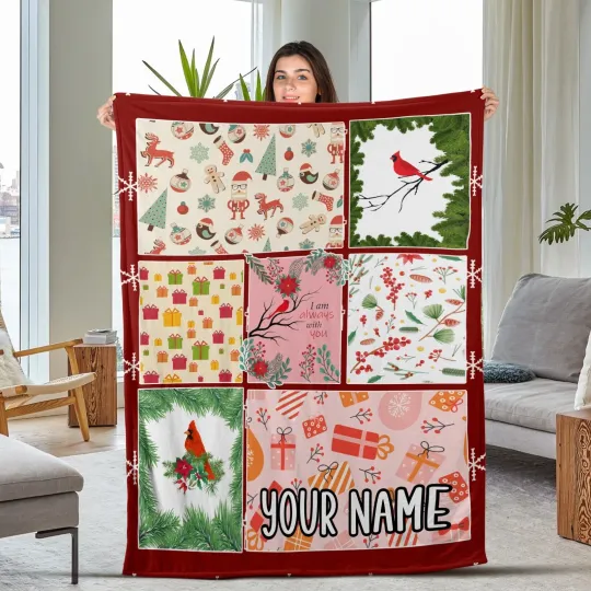 I Am Always With You Blanket, Cardinal Blanket, Memorial Blanket, Family