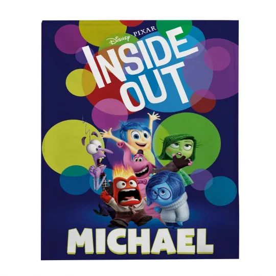 Discover Inside Out Plush Fleece Blanket Inside Out Characters Blanket