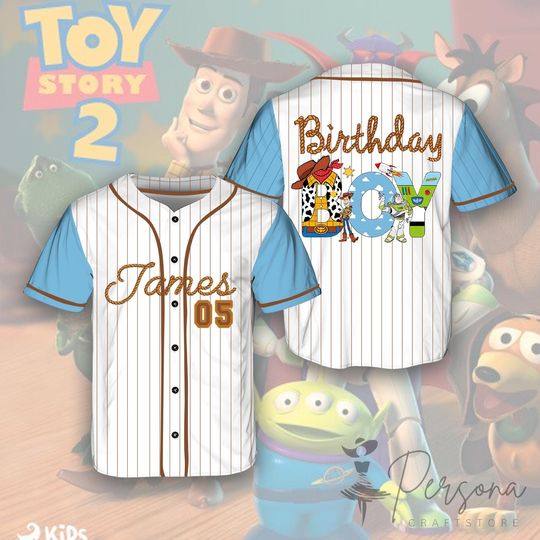 Discover Toy Story Birthday Boys Baseball Jersey, Disney Toy Story Toddler Jersey, Boys Birthday Baseball Jersey.