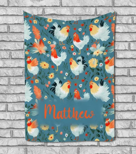 Discover Funny Chicken Blanket, Cute Chicken Blanket, Chicken Lover Gift, Vintage Blanket