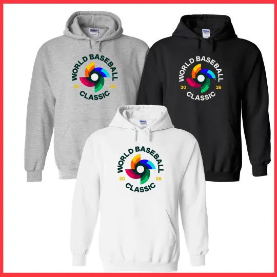 Discover SALE - 2026 MLB World Baseball Classic Logo Hoodie Gildan Size S-3XL