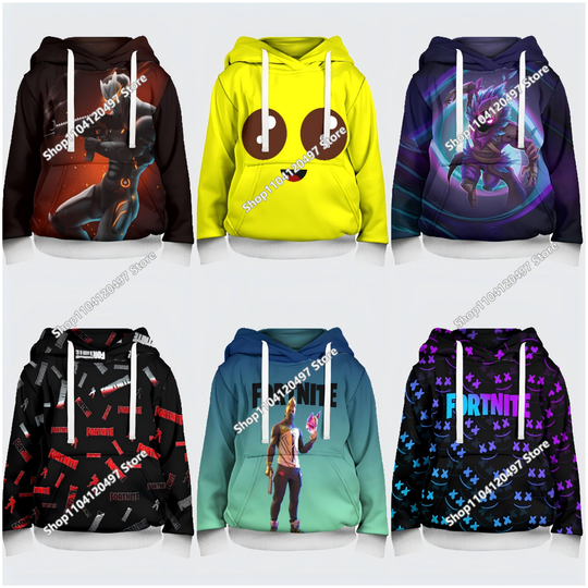 Discover 2025 New Fortnite Hoodies 3D Print Men's Hoodie Harajuku Long Sleeve Oversized Sweatshirt Man Hoodies Unisex Cosplay Clothing