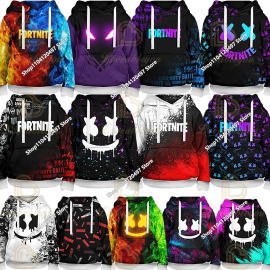 Discover Kids Hoodies Fortnite Game 3D Printed Sweatshirt Long Sleeve Clothes for Teens Boys Girls 3-14Years Child Pullover Hoody Costume