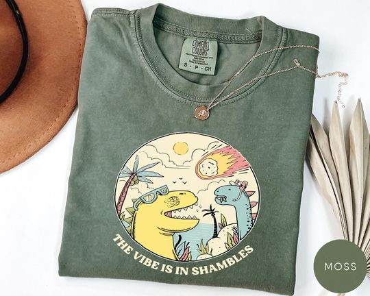 Comfort Colors The Vibes Are In Shambles Shirt, Meme Shirt, Funny T-Shirt, Mental Health Shirt