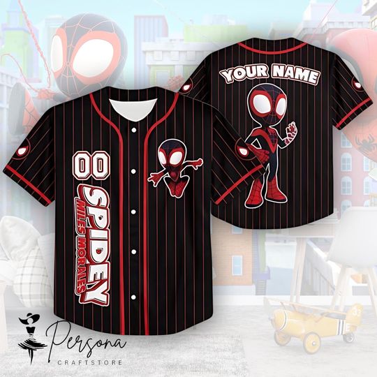Discover Marvel The Amazing Spider-Man Baseball Jersey, Marvel Studios Disneyland Family Vacation Holiday Baseball Jersey.