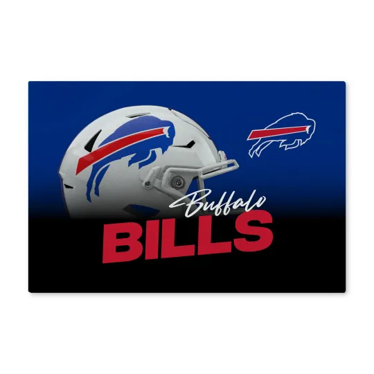 Discover Northwest football Buffalo Bills Headspace Washable Area Floor Rug, 20" x 32"