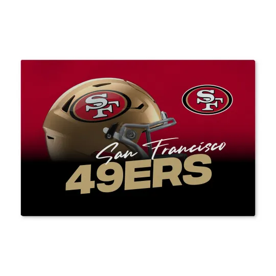 Northwest football San Francisco 49ers Headspace Washable Area Floor Rug