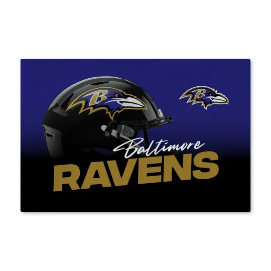 Northwest football Baltimore Ravens Headspace Washable Area Floor Rug