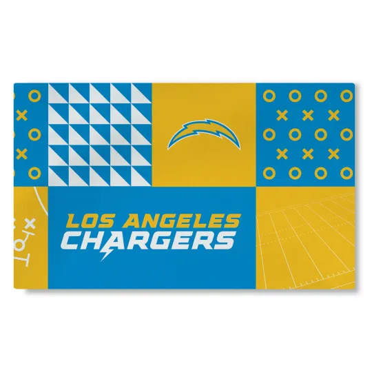 Discover Northwest football Los Angeles&nbsp;Chargers Colorblock Washable Area Living Rug, 36"X60"