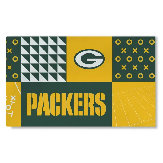 Northwest football Green Bay Packers Colorblock Washable Area Living Rug