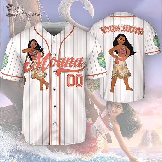 Discover Disney Moana Baseball Jersey, Disney Moana Trip Jersey, Moana Disney World Minnie Mouse Ears Jersey, Moana Birthday, Princess Moana.