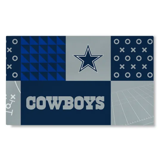 Discover Northwest football Dallas Cowboys Colorblock Washable Area Living Rug