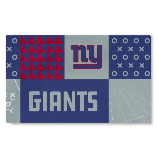 Discover Northwest football New York Giants Colorblock Washable Area Living Rug