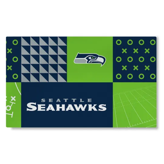 Northwest football Seattle Seahawks Colorblock Washable Area Living Rug