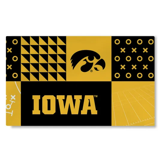 Discover Northwest NCAA Iowa Hawkeyes Colorblock Washable Area Living Rug
