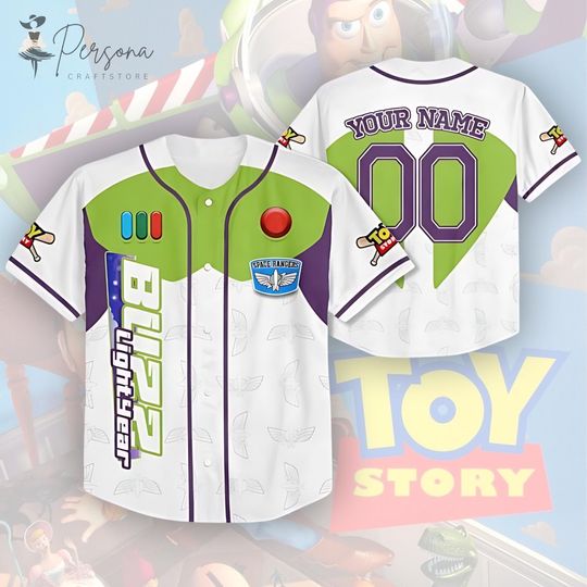 Discover Custom Buzz Lightyear Baseball Jersey, Toy Story Buzz Lightyear, Disney Baseball Team Shirt, Toy Story Kid Adult Baseball Jersey.