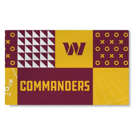Northwest football Washington Commanders Colorblock Washable Area Living Rug